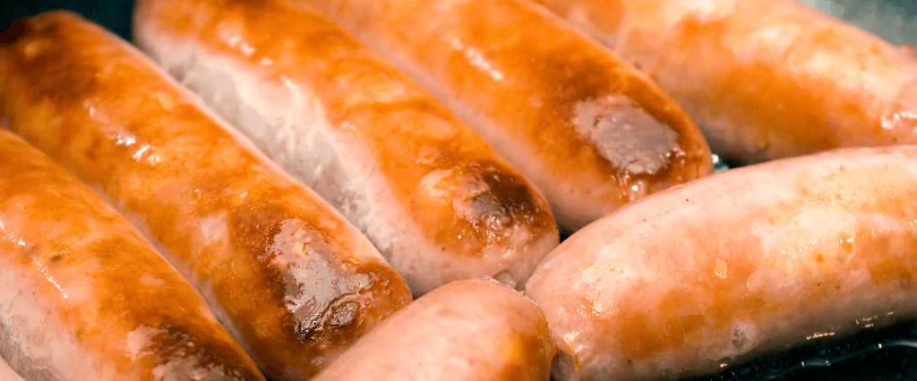 Sausages - cooking fat can cause blocked drains